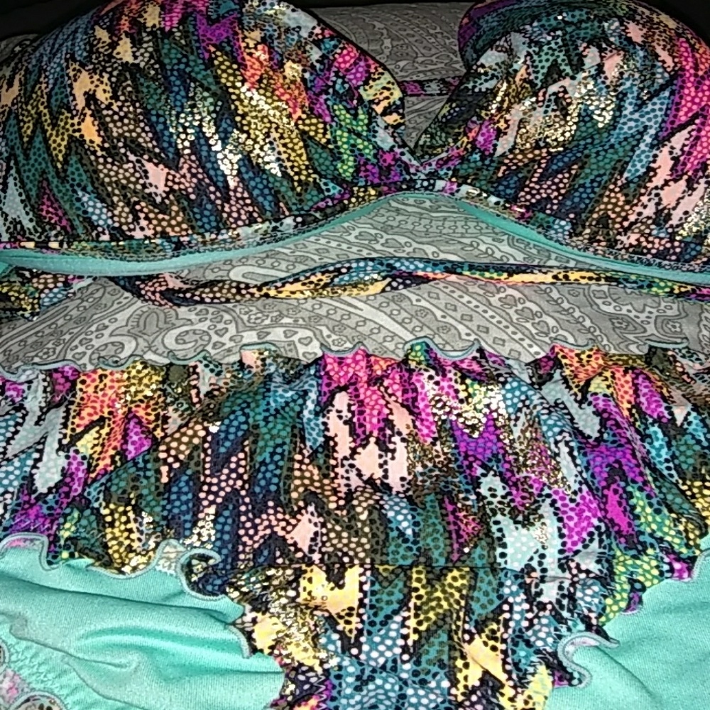 Two piece swim suit